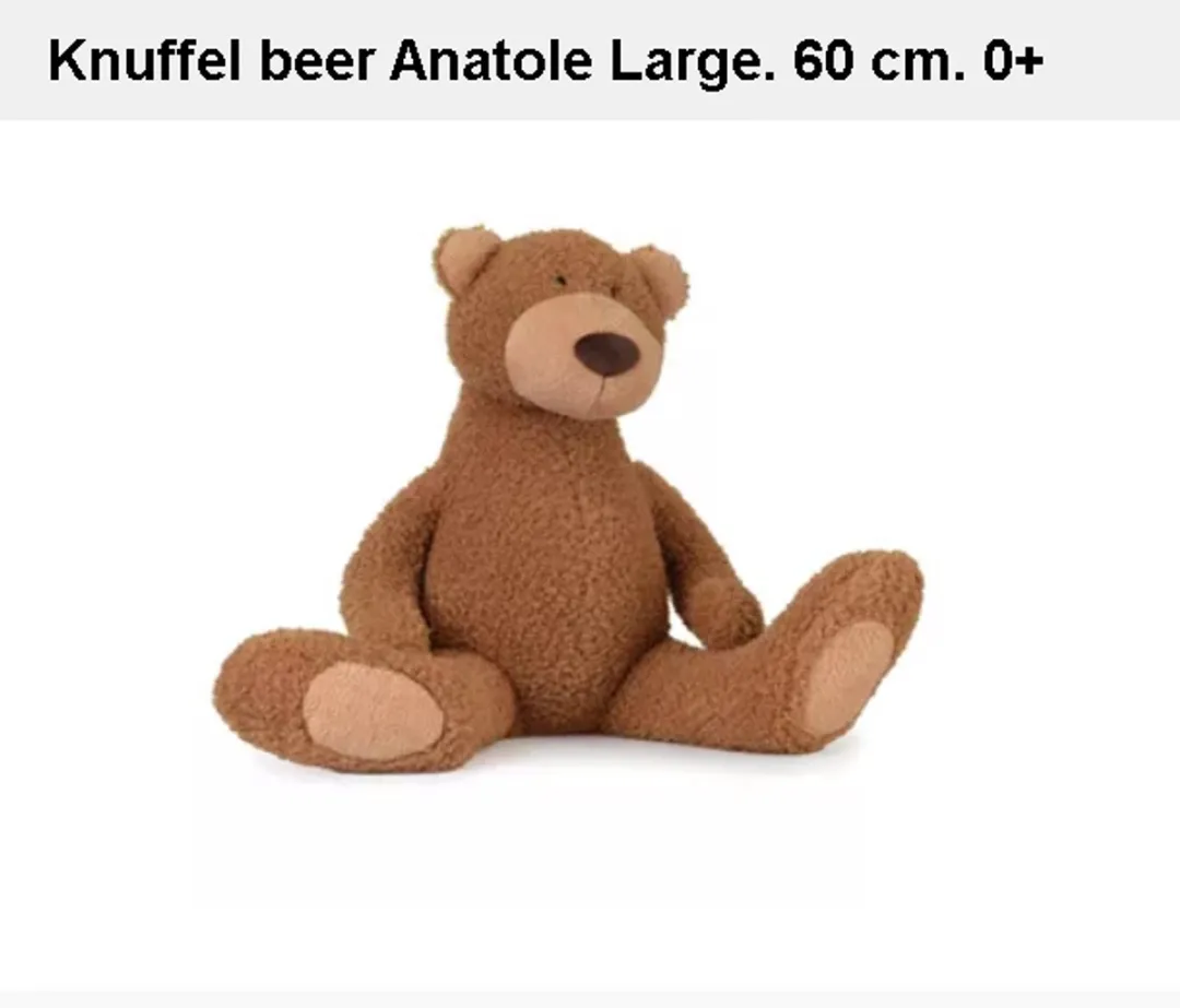 Egmont Toys Knuffelbeer Anatole - 60 cm Multicolor