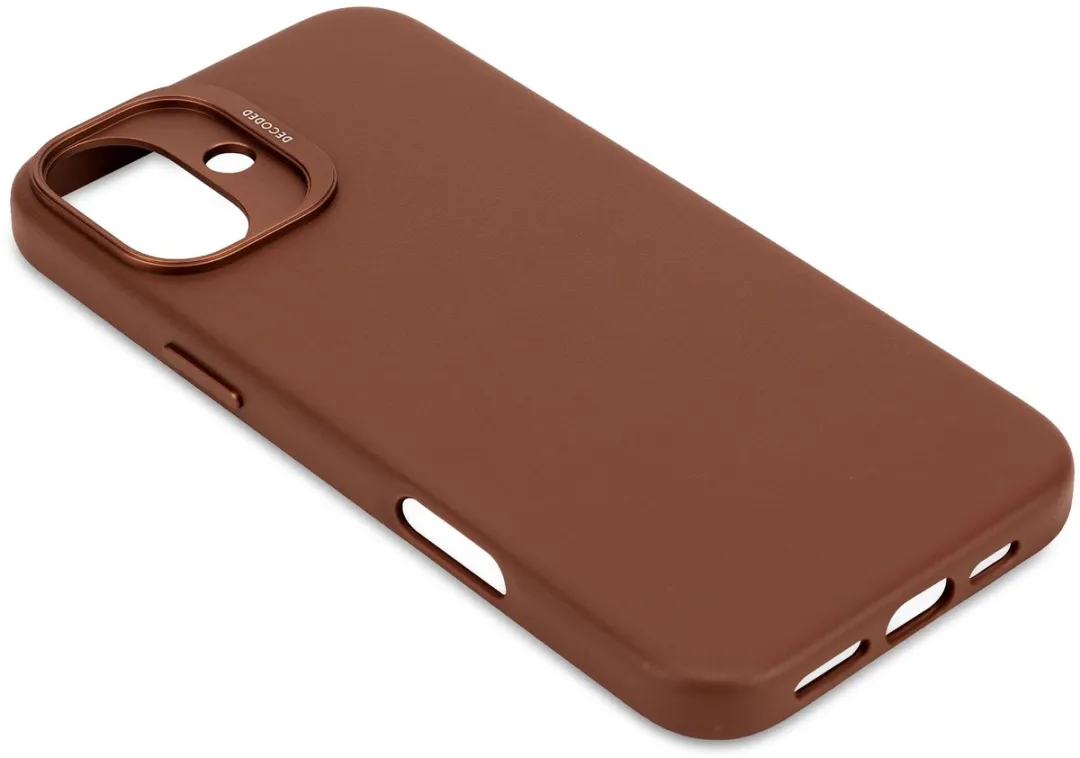 Decoded Leren Hoesje iPhone 16 Plus - Premium ECCO Leer - Bruin - D25IPO16PLBC1TN