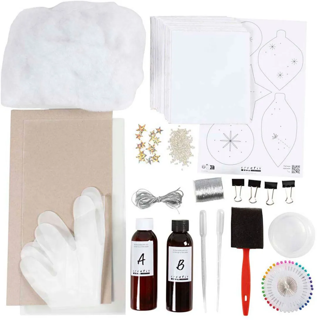 Creativ Company Cyanotypie Kerstdecoratie Set - Multicolor