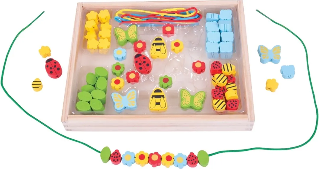 BIGJIGS Bead Box Garden - Multikleuren - 92 Stuks