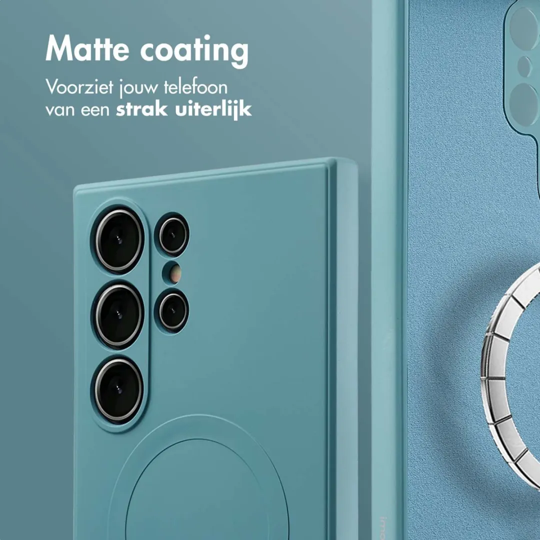 Imoshion Hoesje Samsung Galaxy S24 Ultra Smoke Green - MagSafe