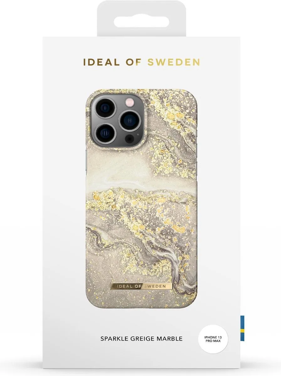 iDeal of Sweden iPhone 13 Pro Max Hoesje Sparkle Greige Marble - afbeelding 6 van 6