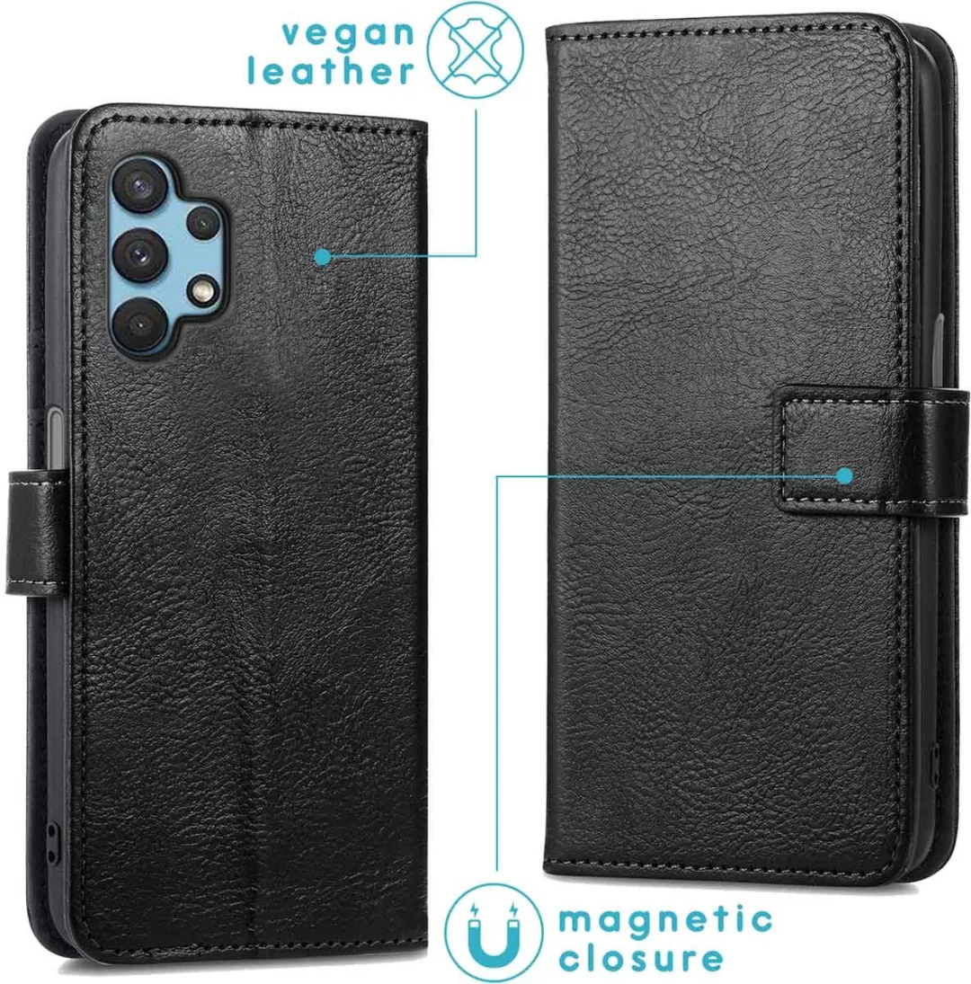 Imoshion Hoesje Samsung Galaxy A32 4G - 3 Pasjes - Zwart