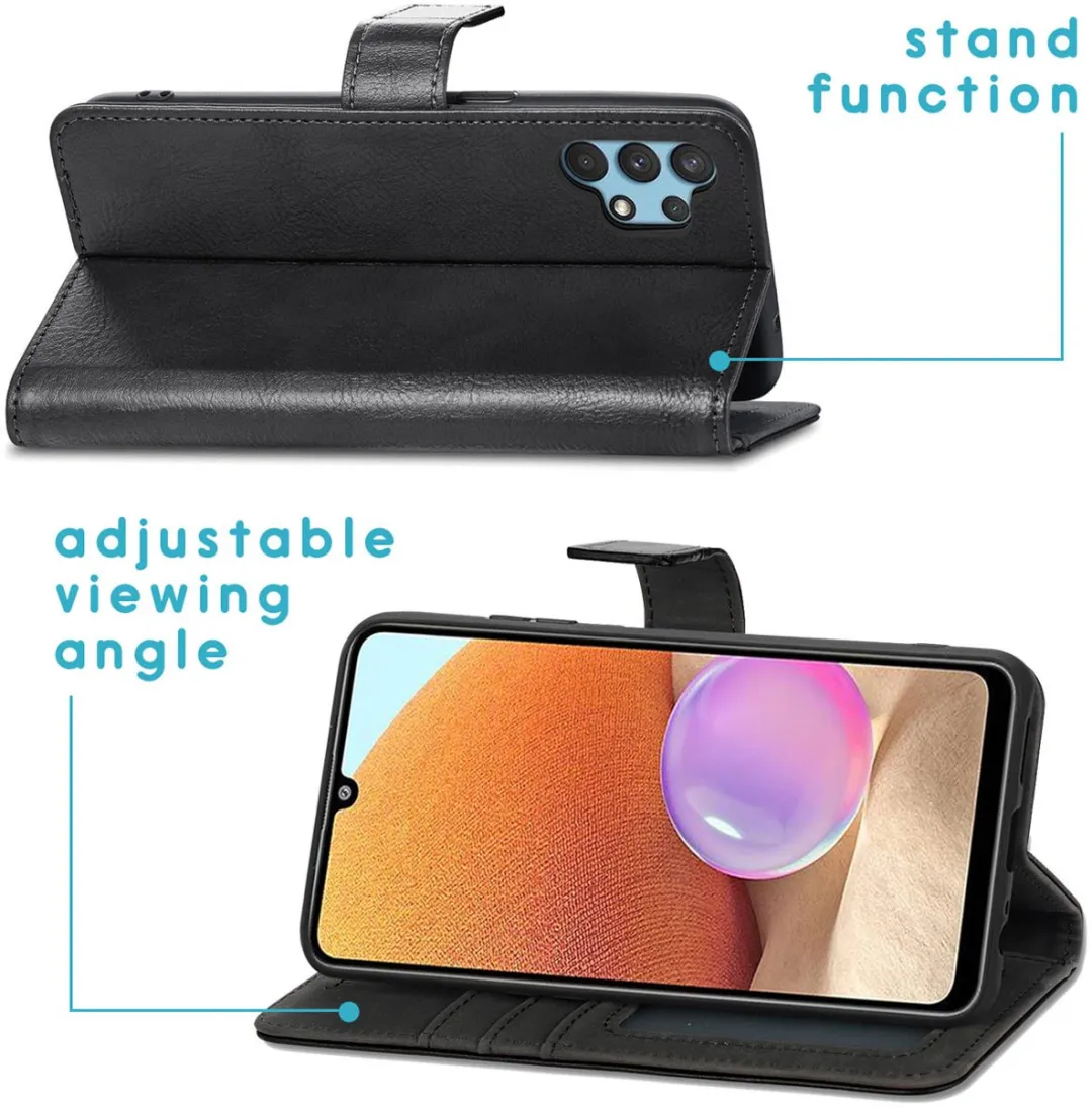 Imoshion Hoesje Samsung Galaxy A32 4G - 3 Pasjes - Zwart