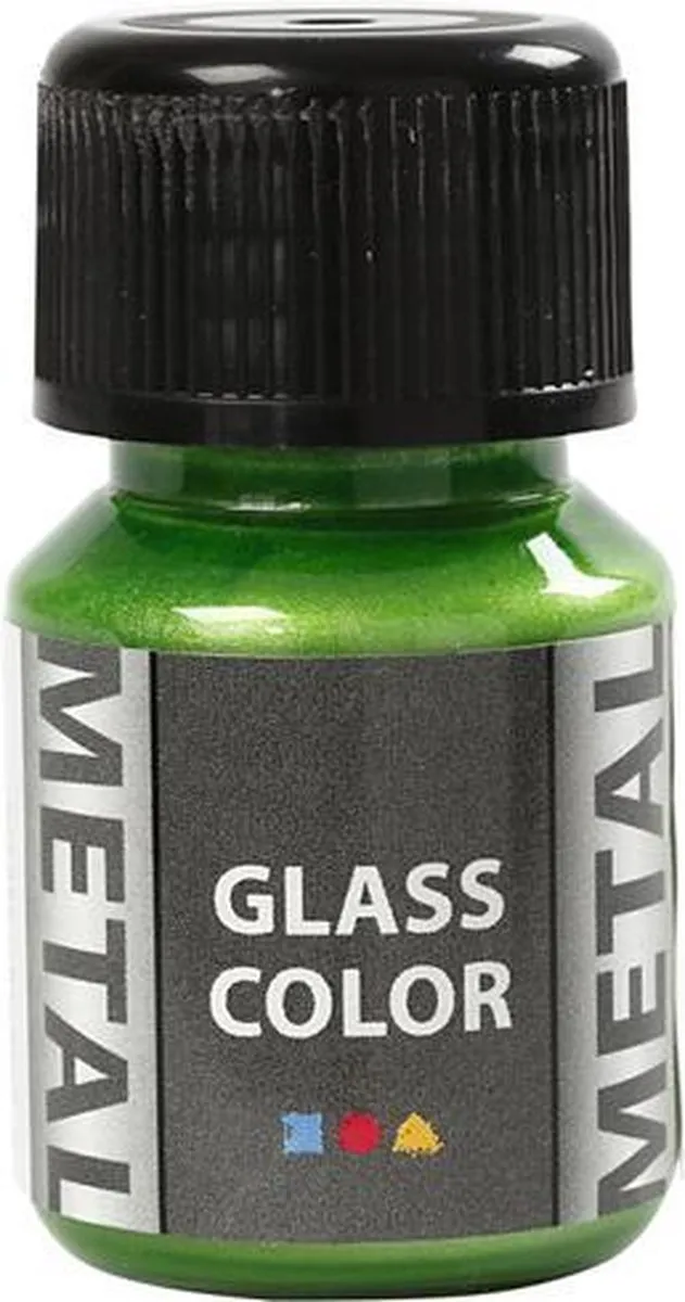 Creativ Company Creotime Glass Color Metallic Groen 30ml