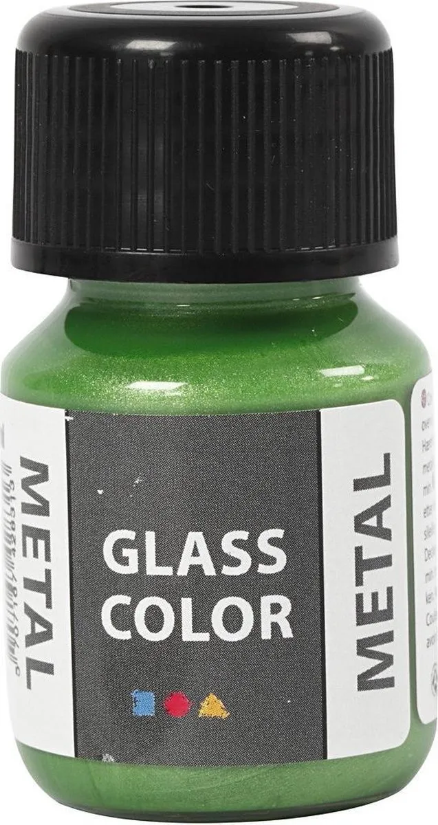 Creativ Company Creotime Glass Color Metallic Groen 30ml