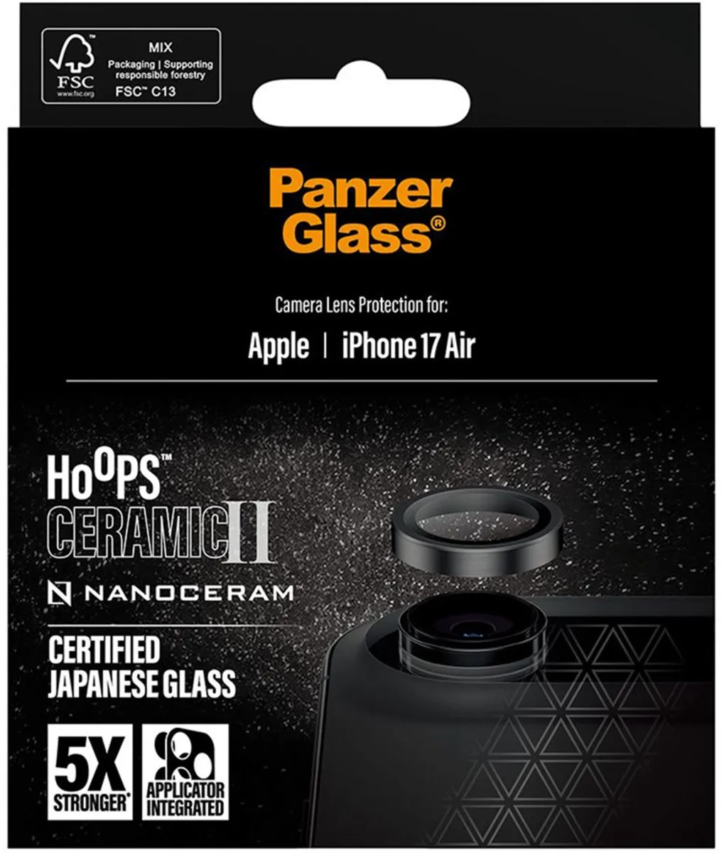 PanzerGlass Hoops Ceramic Camera Lens Protector PG11753 - iPhone 16 Pro/Pro Max