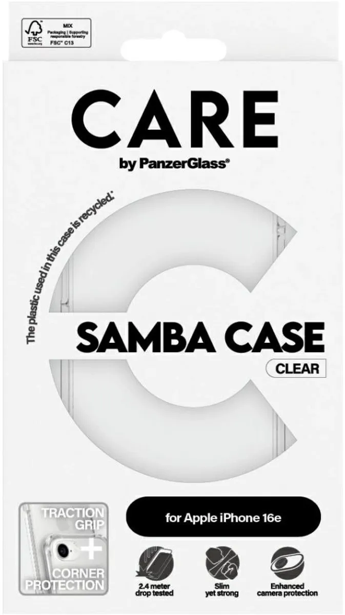 PanzerGlass Care Mode Hoesje iPhone 16E - Transparant - afbeelding 6 van 6