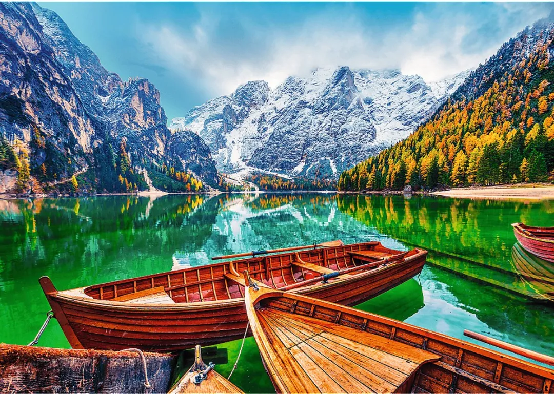 Trefl Lake Braies Italië Legpuzzel 500 Stuks - Multicolor