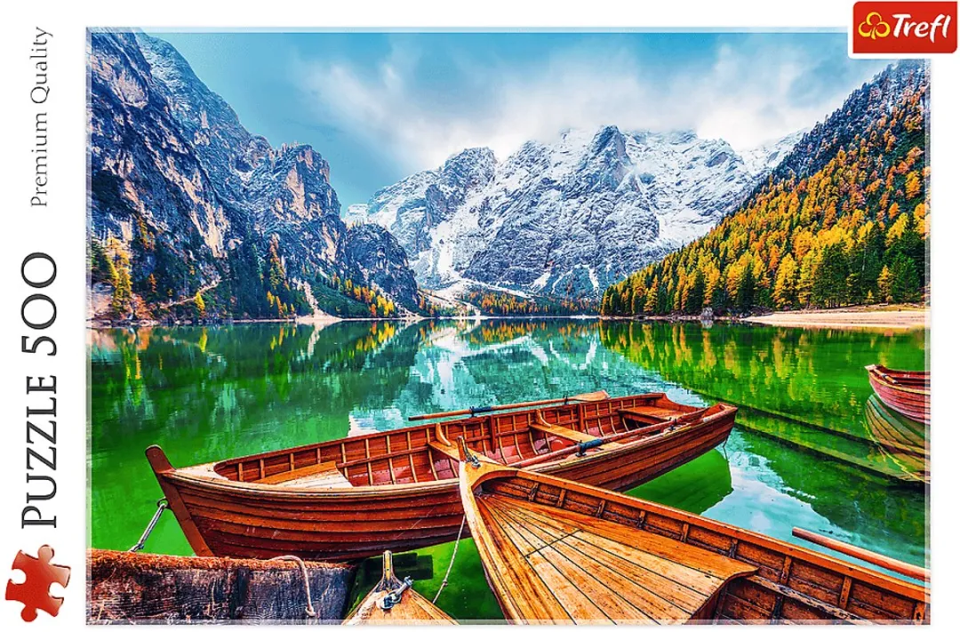 Trefl Lake Braies Italië Legpuzzel 500 Stuks - Multicolor