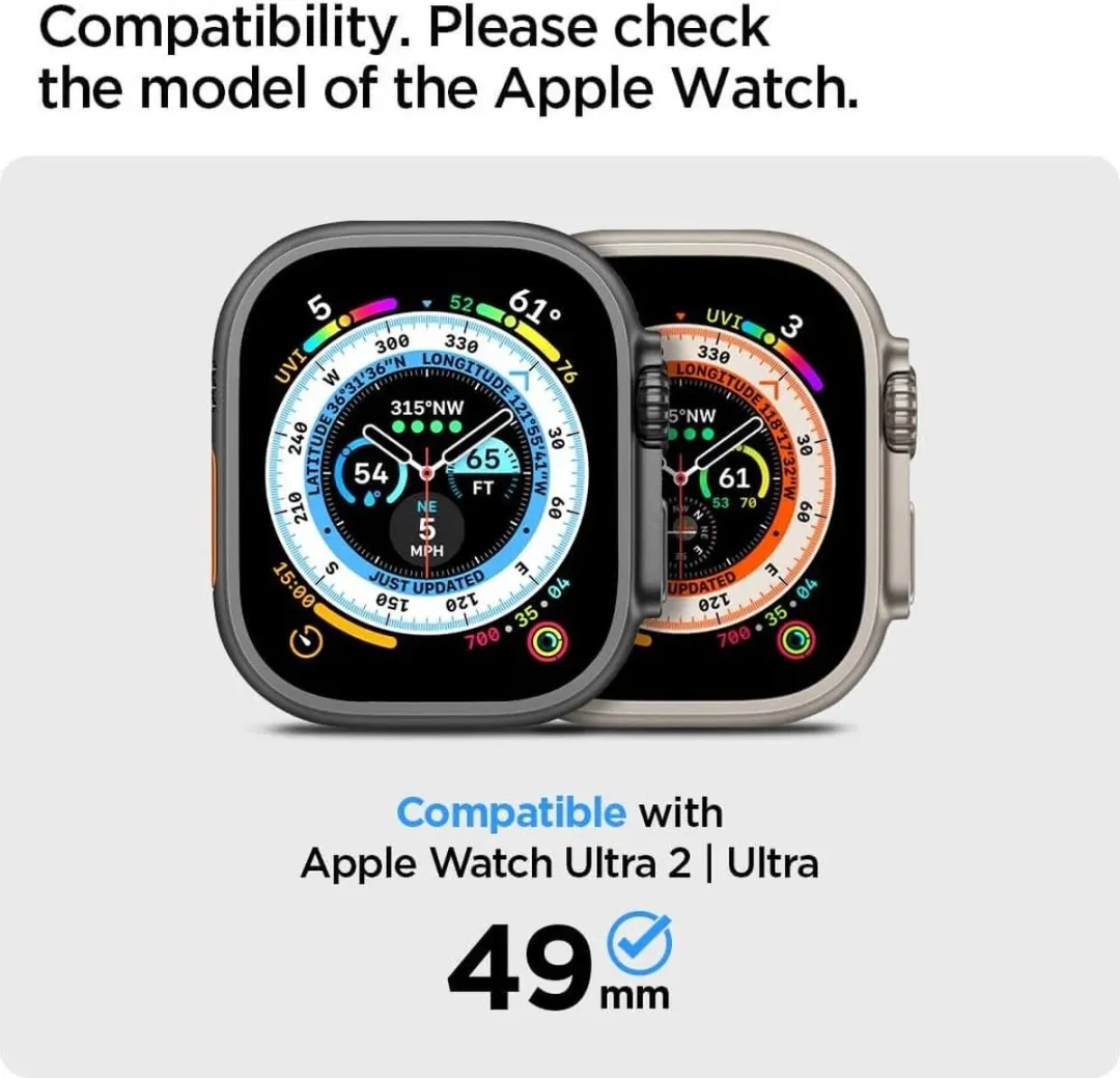 Spigen Screenprotector Apple Watch Ultra 49mm - 2 Stuks - Transparant