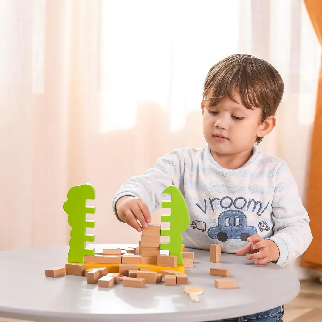 Viga Toys Behendigheidsspel Muur 44-delig - 22x16,5cm Hout