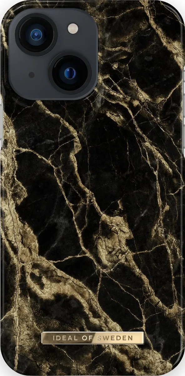 iDeal of Sweden iPhone 13 Mini Backcover Golden Smoke Marble