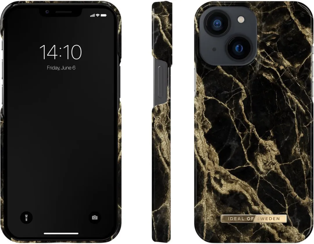 iDeal of Sweden iPhone 13 Mini Backcover Golden Smoke Marble