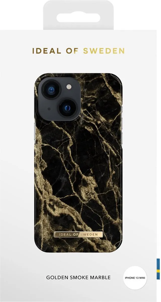 iDeal of Sweden iPhone 13 Mini Backcover Golden Smoke Marble