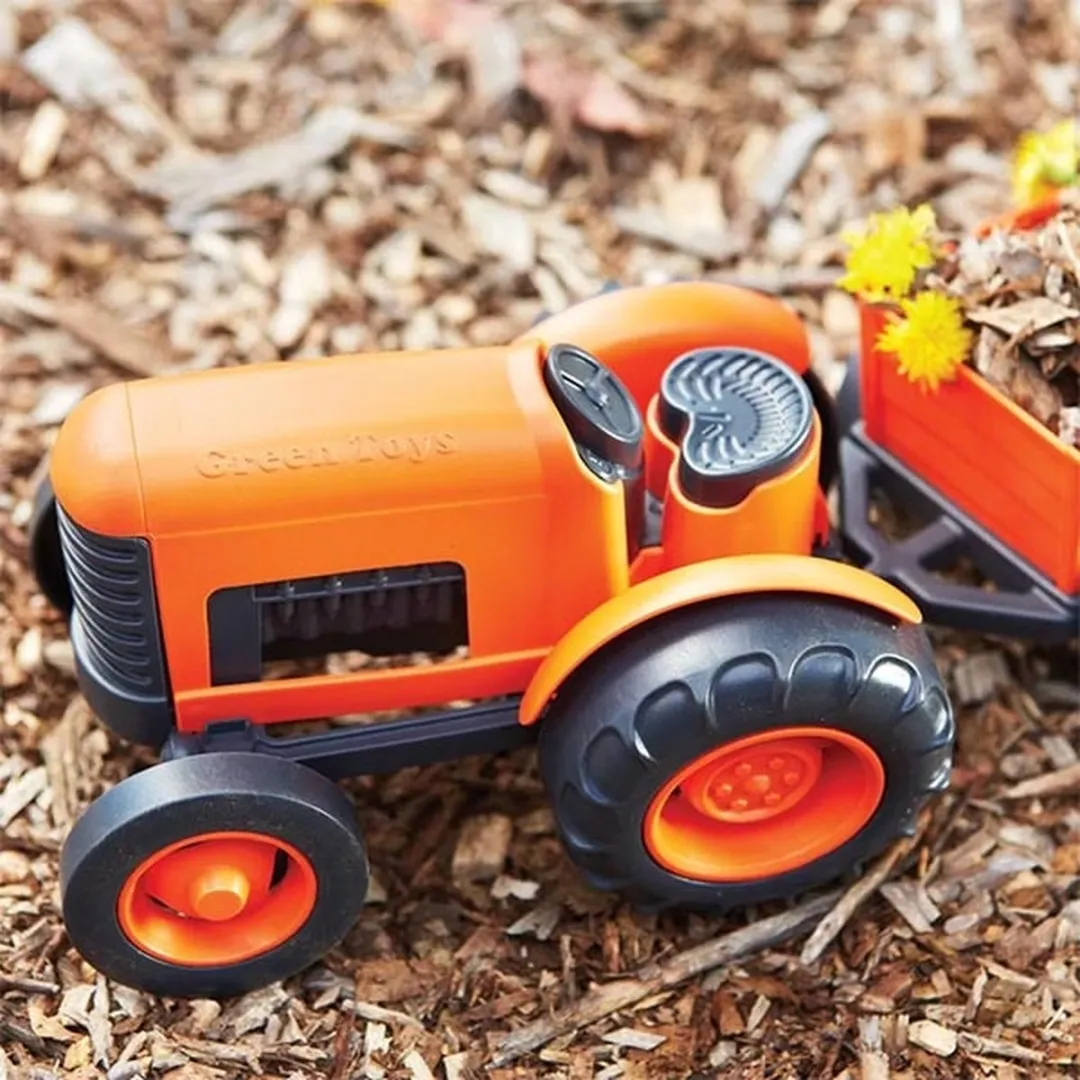 Speelgoed tractor met aanhangwagen - Green Toys
