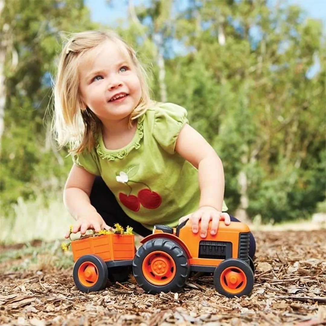 Speelgoed tractor met aanhangwagen - Green Toys