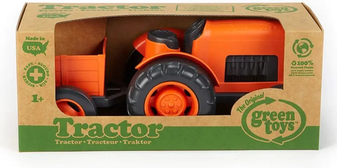 Speelgoed tractor met aanhangwagen - Green Toys