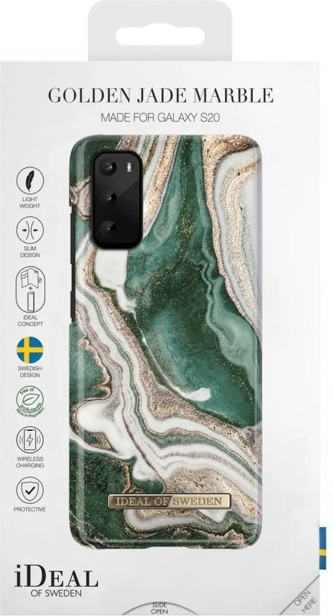 iDeal of Sweden Samsung Galaxy S20 Hoesje Golden Jade Marble