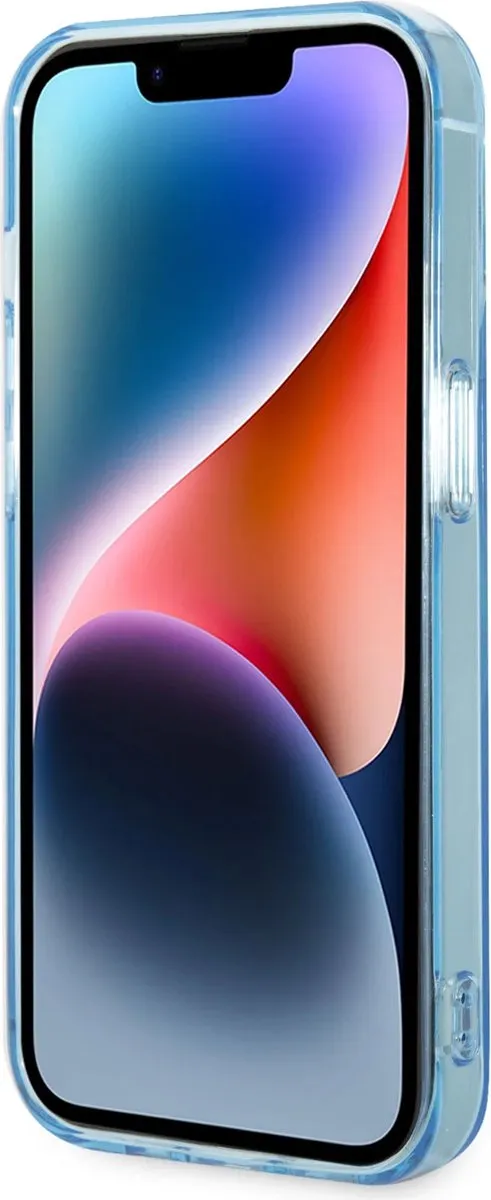 Lacoste iPhone 15 Pro Hoesje - Blauw - MagSafe