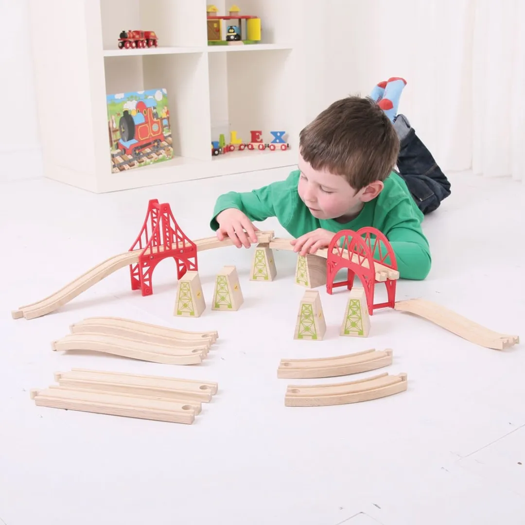 BIGJIGS Bridge Expansion Set BJT055 - 2 Stuks - Multi
