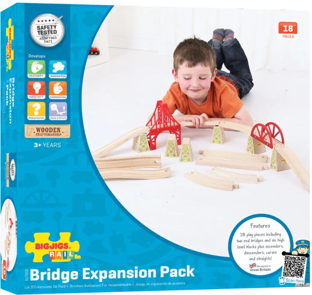 BIGJIGS Bridge Expansion Set BJT055 - 2 Stuks - Multi