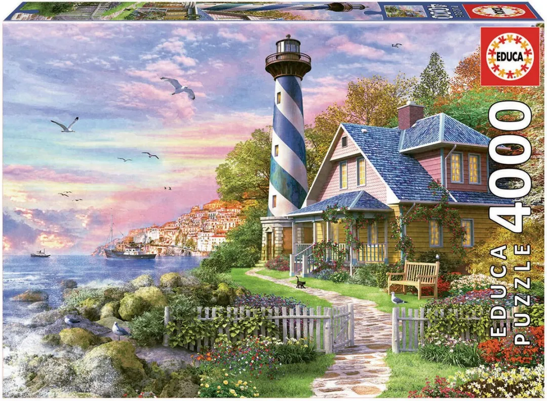 Educa Vuurtoren in Rock Bay Puzzel 4000 Stuks