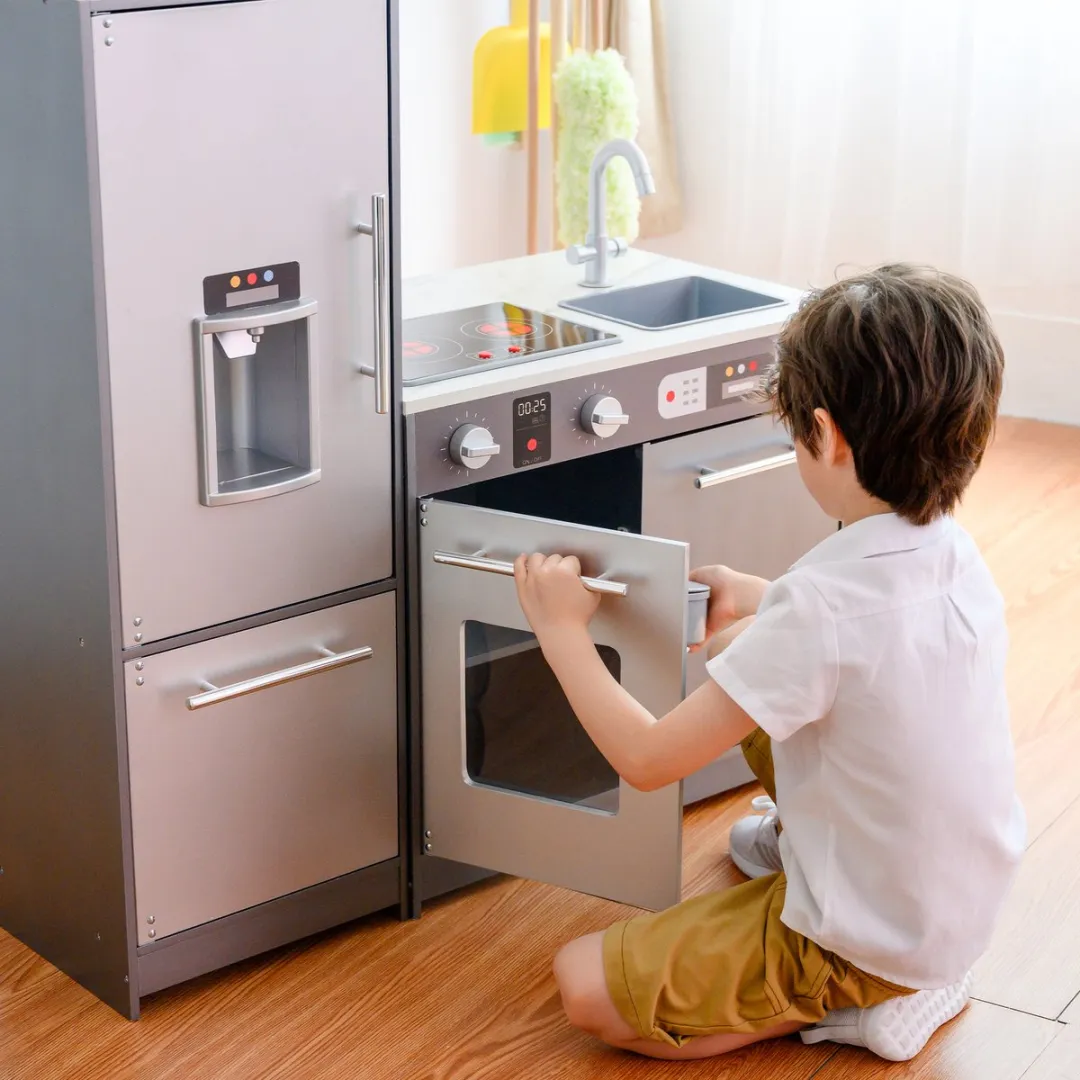 Teamson Kids Houten Speelkeuken Grijs