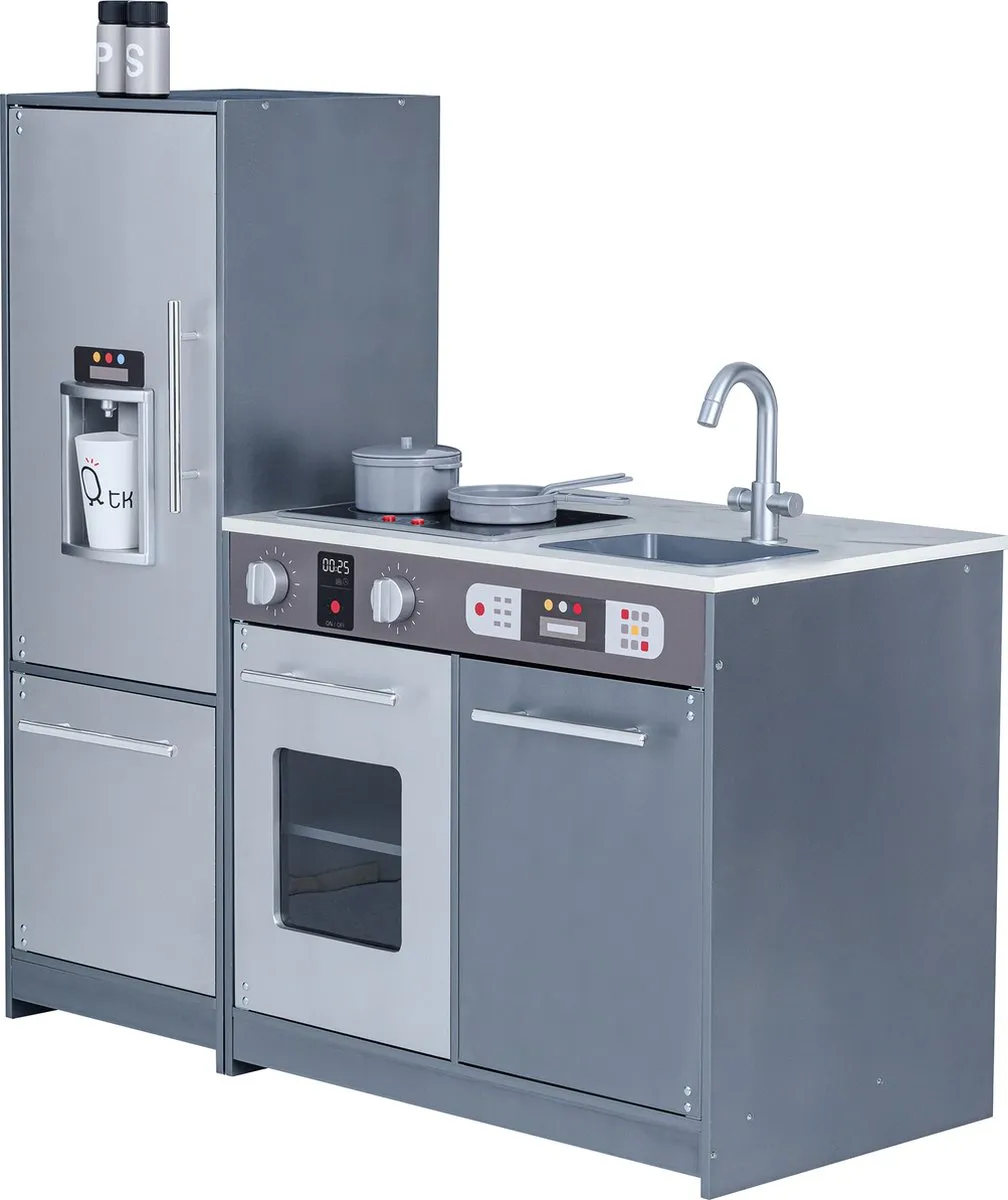 Teamson Kids Houten Speelkeuken Grijs