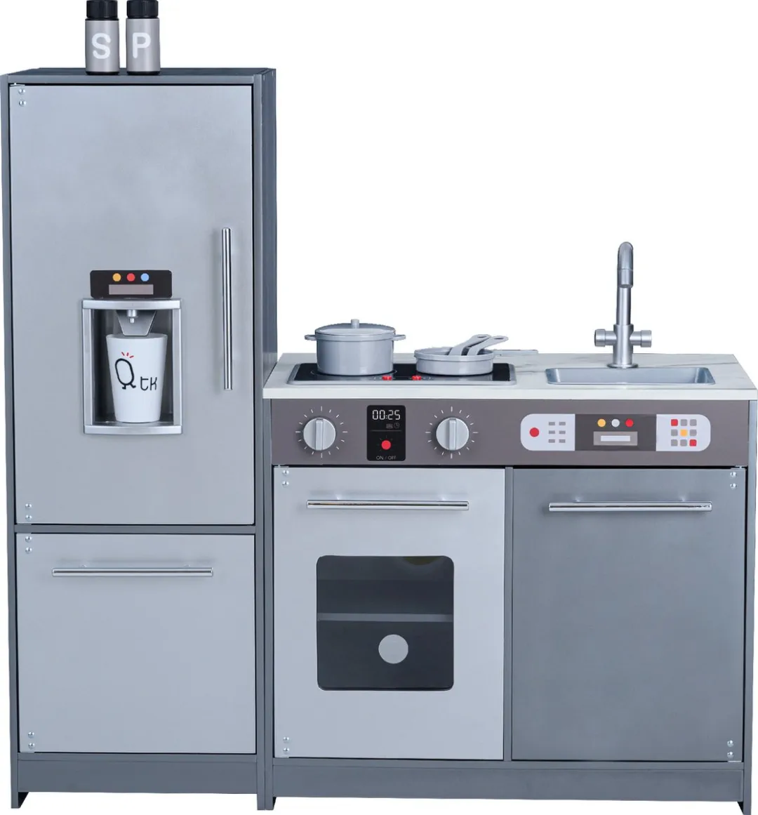 Teamson Kids Houten Speelkeuken Grijs