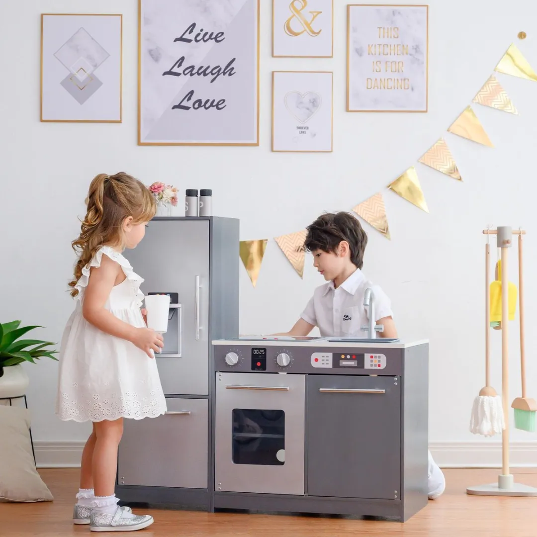 Teamson Kids Houten Speelkeuken Grijs