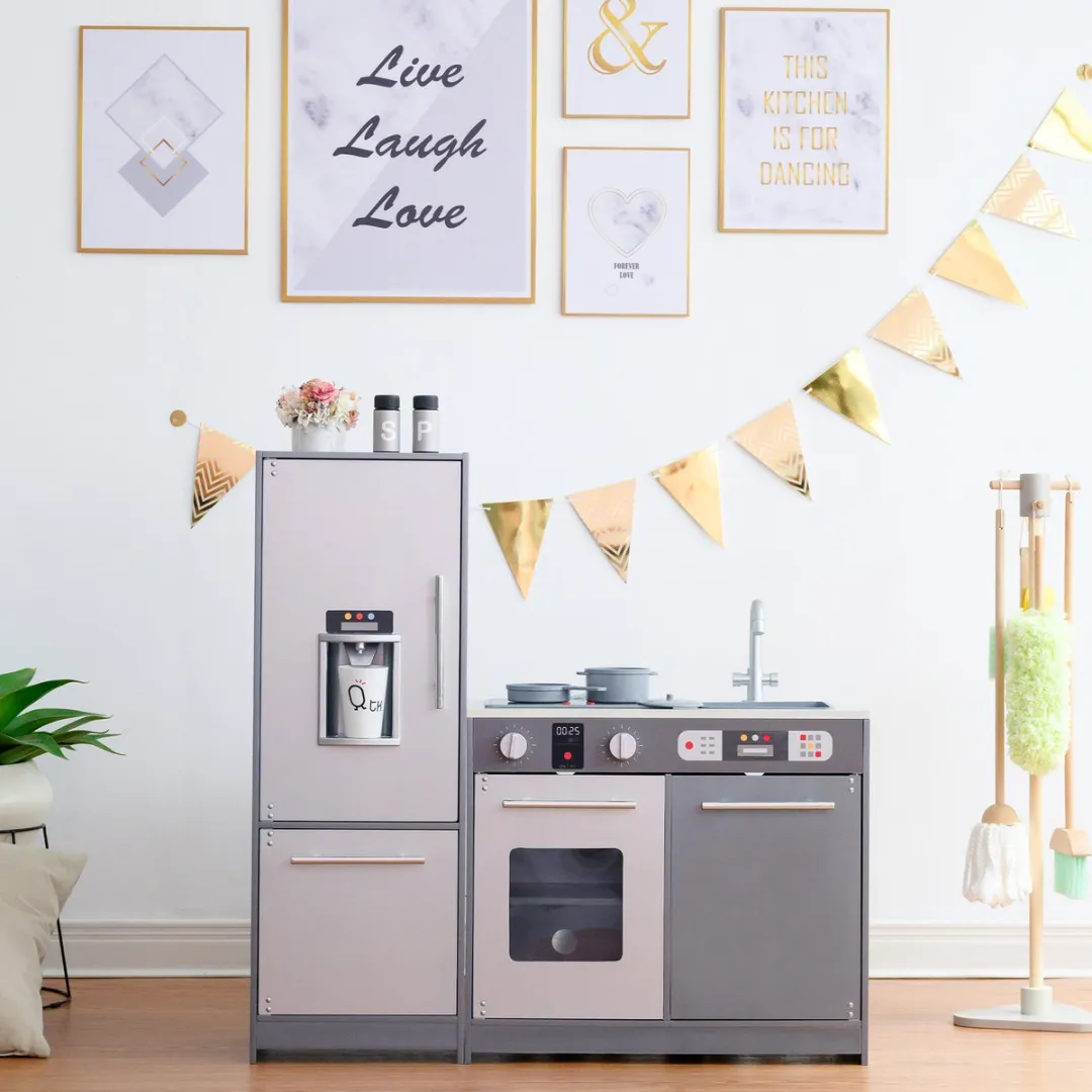 Teamson Kids Houten Speelkeuken Grijs