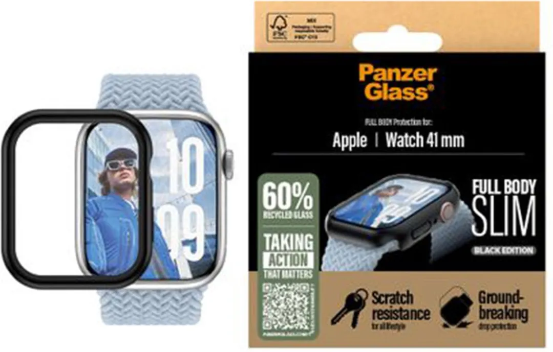 PanzerGlass Gehard Glas Apple Watch 10 42mm - 41mm Zwart