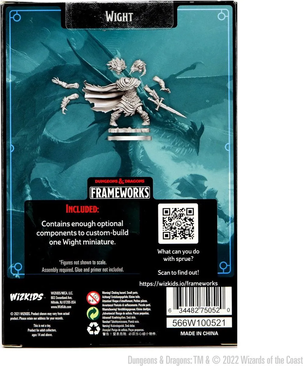 Wizkids D&D Frameworks Wight - Grijs