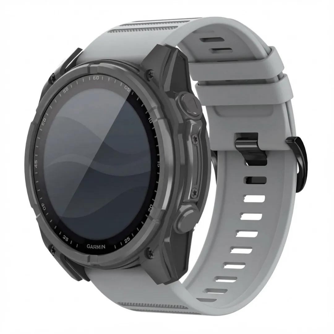 Imoshion Stripe Siliconenbandje 26mm - Grijs