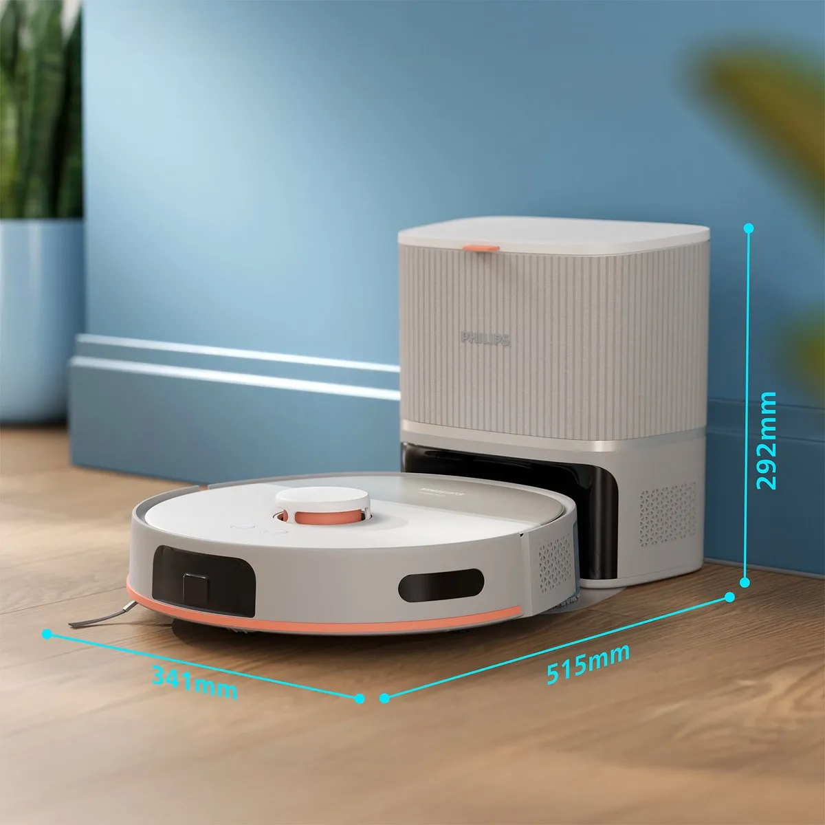 Philips HomeRun 5000 XU5100/20 Robotstofzuiger - 10000 Pa - Grijs