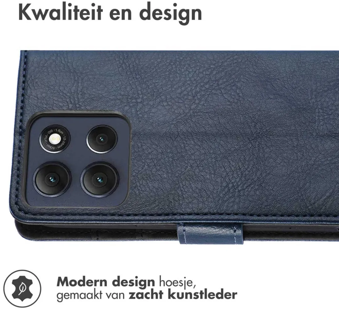 Imoshion Hoesje Motorola Moto G86 3 Stuks - Donkerblauw