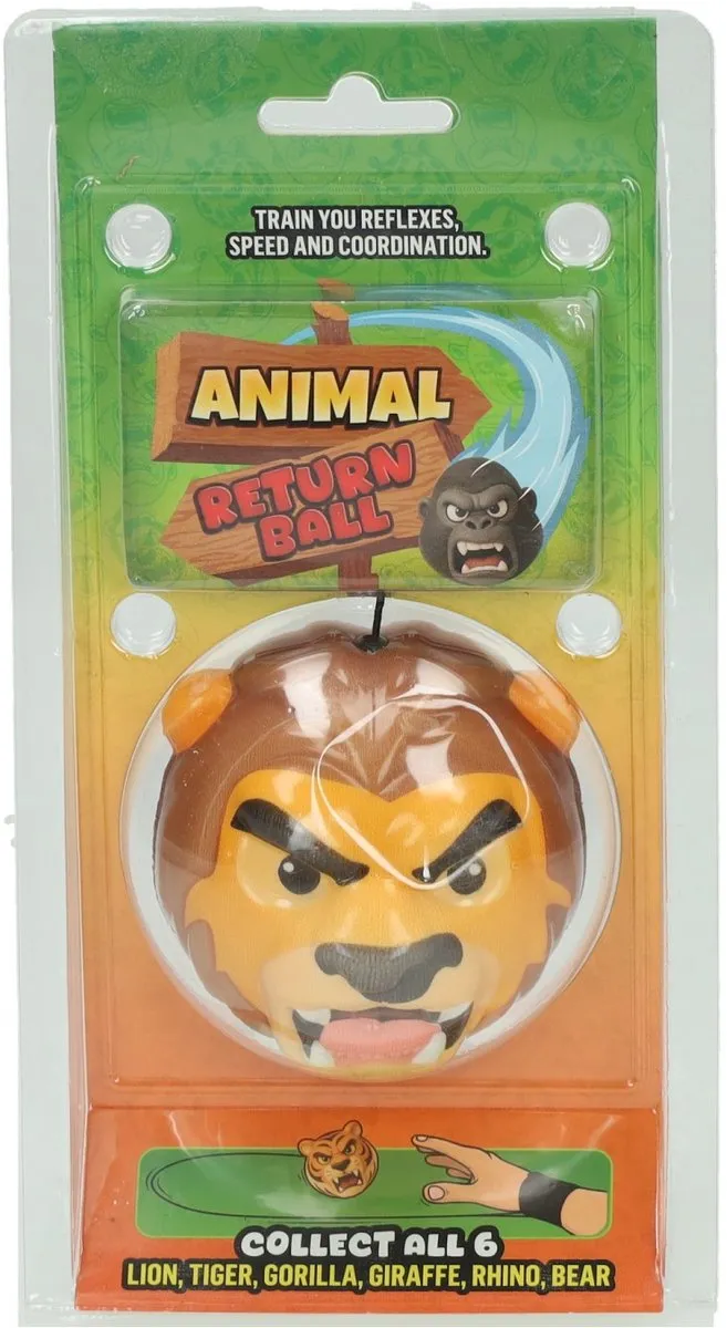 Johntoy Angry Animal Gooi en Vangspel - Multi kleuren