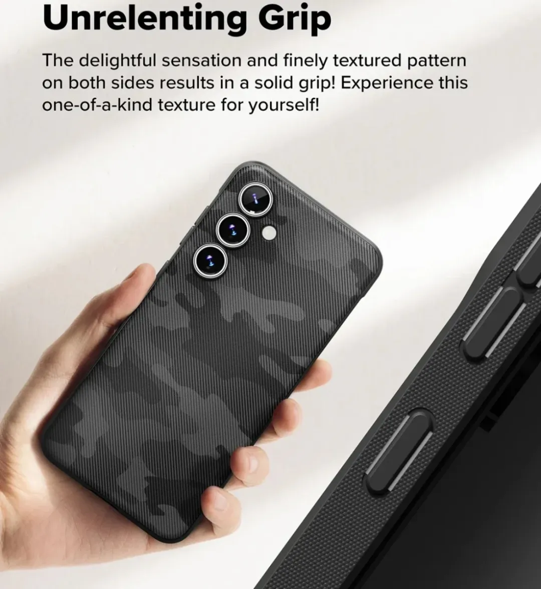 Ringke Onyx Hoesje Samsung Galaxy S24 FE - Camo Zwart