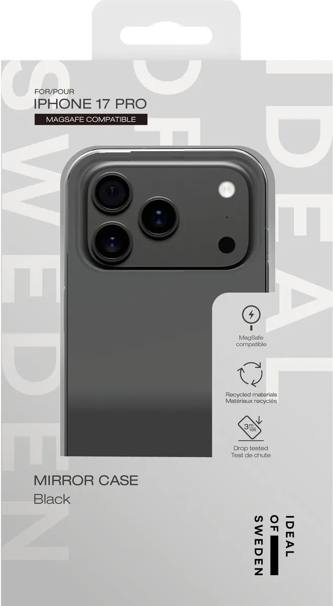 iDeal of Sweden Mirror Case iPhone 17 Pro - Zwart