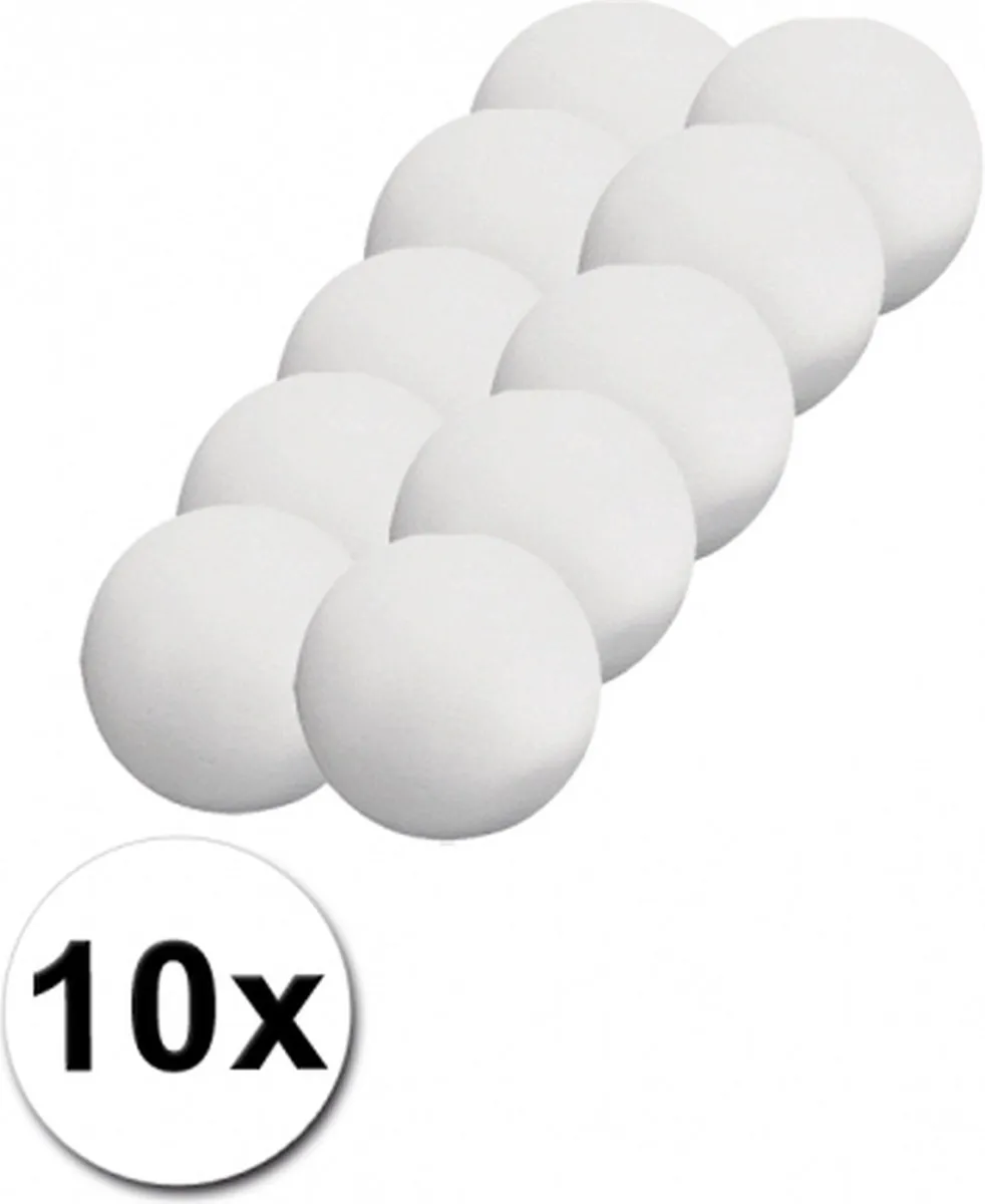 Rayher Piepschuim Bollen Wit - 10 Stuks Ø5cm