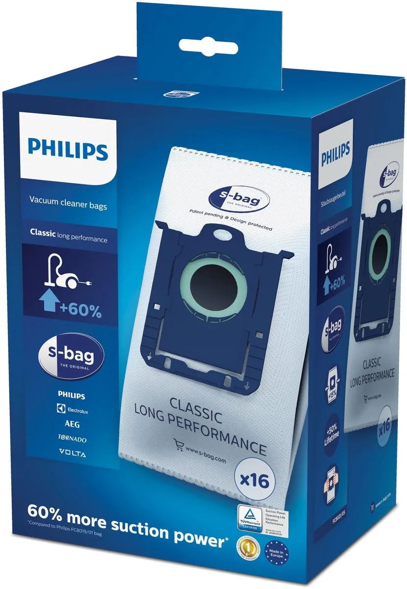 Philips s-bag FC8021/05 Stofzuigerzakken - 5 Stuks - afbeelding 6 van 6