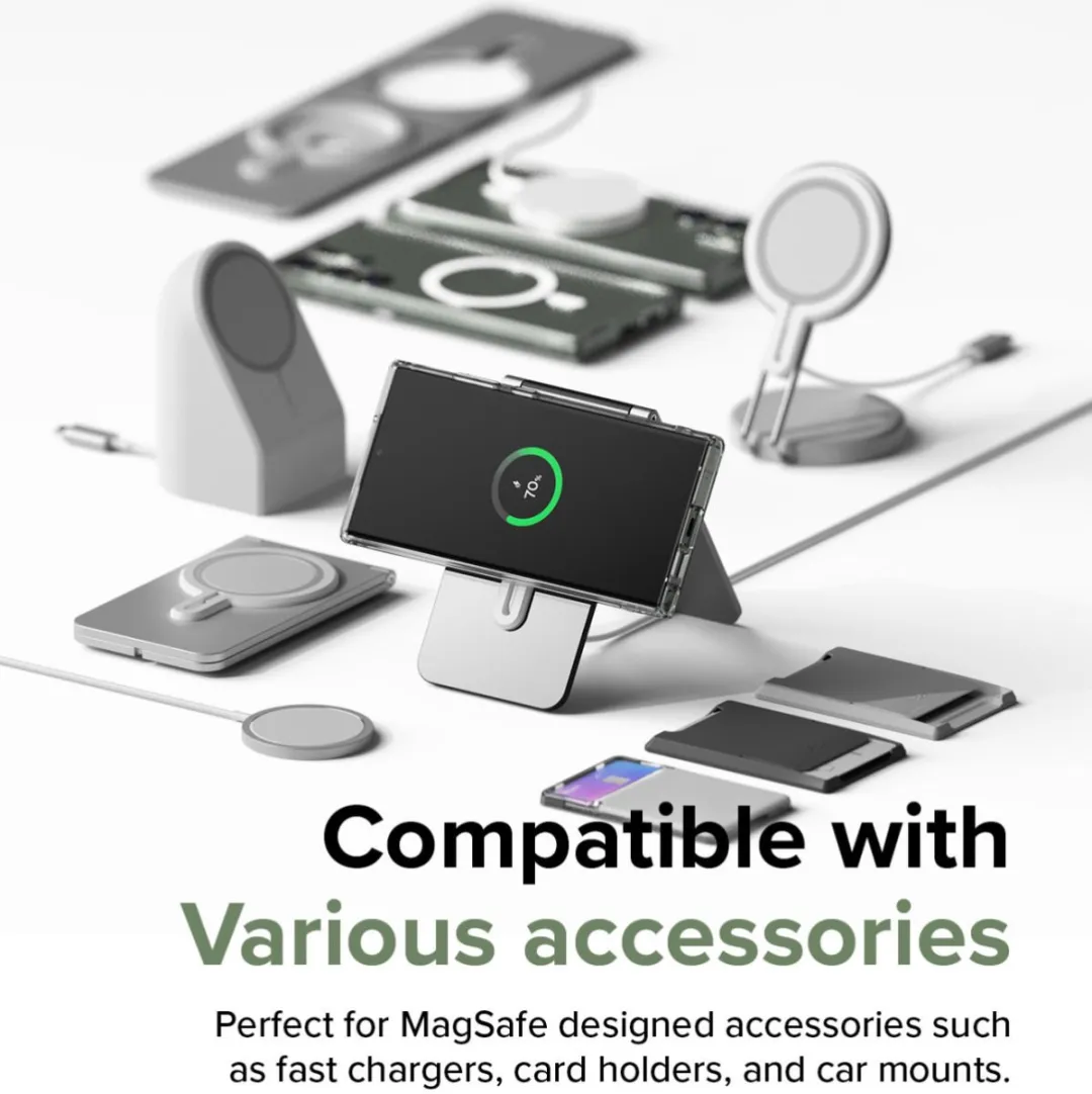 Ringke Fusion Magnetic Hoesje Samsung Galaxy S23 Ultra - Transparant - afbeelding 6 van 6