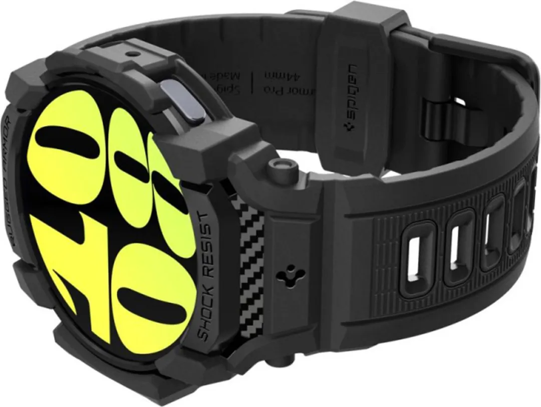 Spigen Rugged Armor Pro Hoesje - Samsung Galaxy Watch 7 44mm - Zwart