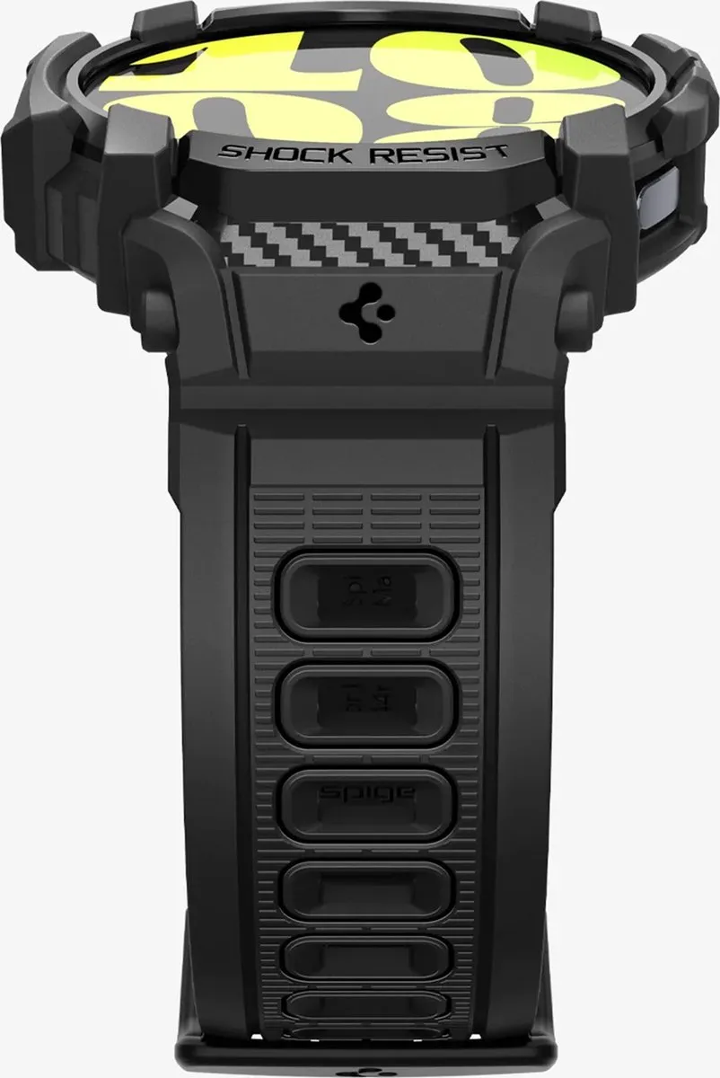 Spigen Rugged Armor Pro Hoesje - Samsung Galaxy Watch 7 44mm - Zwart