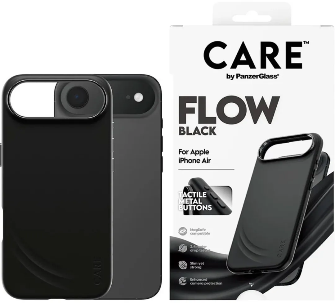 PanzerGlass Care Door Feature Flow iPhone Bescherming - Zwart - 1 Pasje - afbeelding 6 van 6