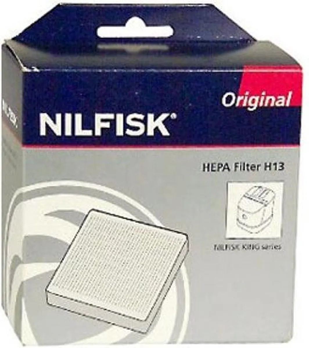 Nilfisk King-Serie H13 Hepa-filter 22356800 - Wit