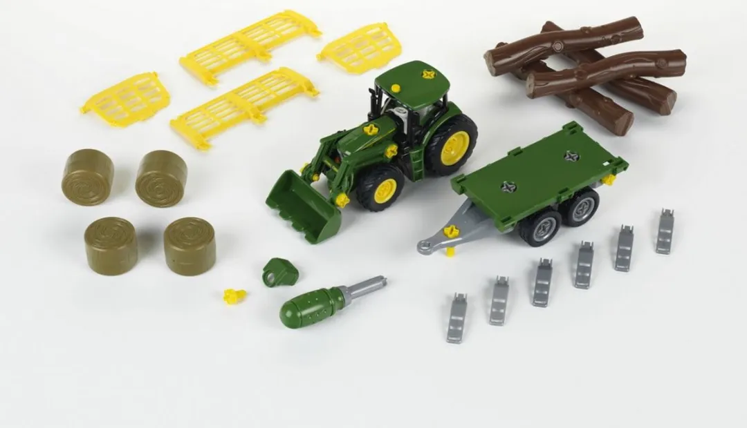 Klein Toys John Deere Trekker 1:24 Bouwset - Groen/Geel
