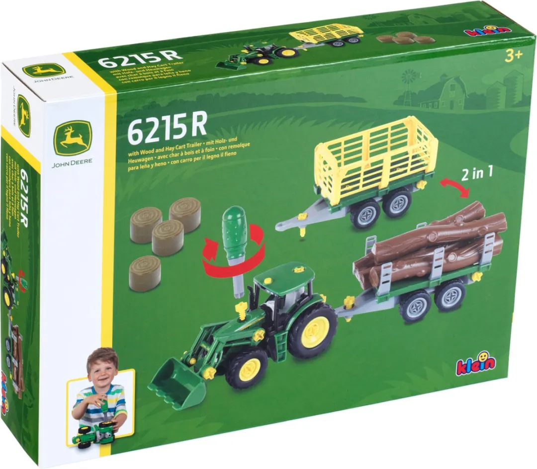 Klein Toys John Deere Trekker 1:24 Bouwset - Groen/Geel - afbeelding 6 van 6