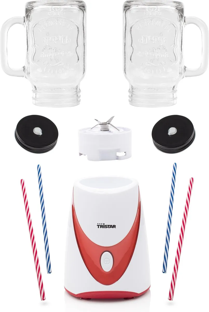 Tristar BL-4456 Mason Jar Blender - 240W - 6 Bekers